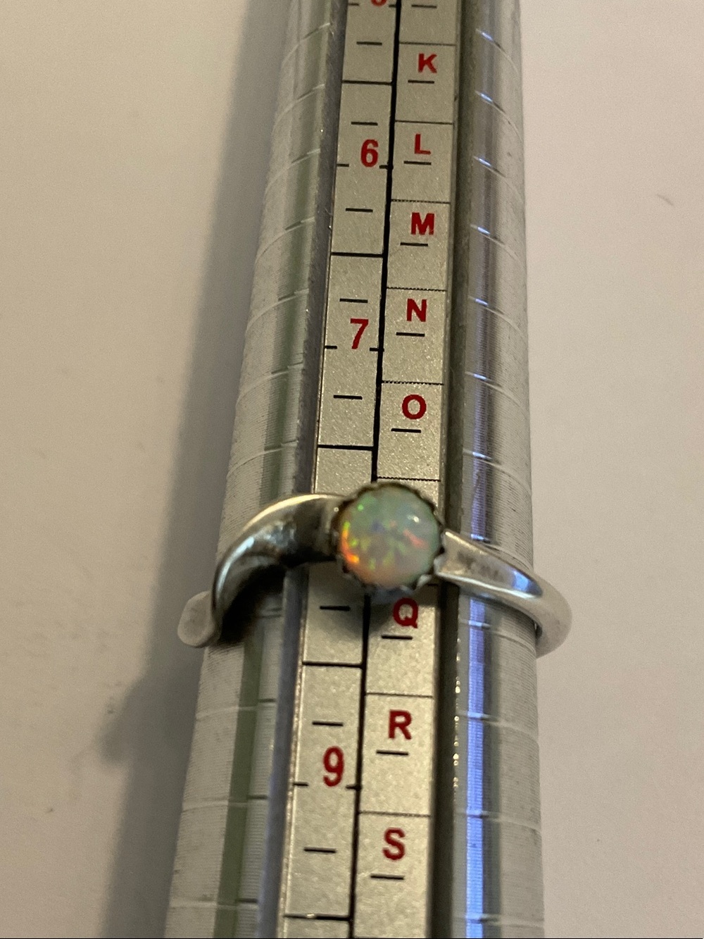 Vintage Opal sterling silver ring